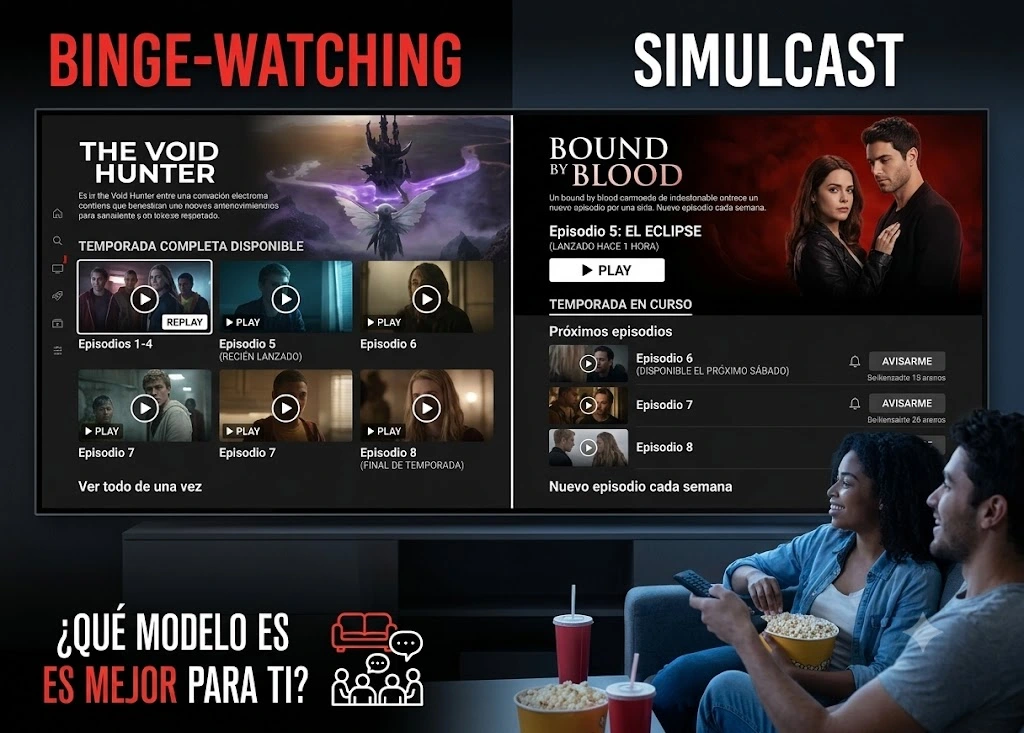 Binge-watching vs. Simulcast: ¿Qué modelo de streaming es mejor?